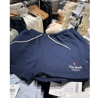 BM美式复古藏蓝色休闲裤