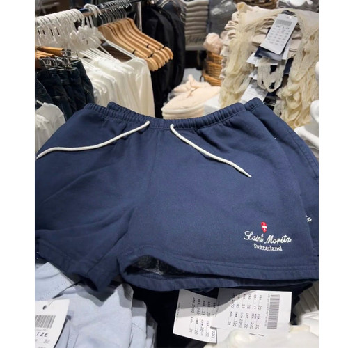 BM美式复古藏蓝色休闲裤