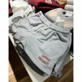 Girl新款 热裤 灰色字母刺绣抽绳短裤 bm学生休闲运动裤 夏 女 Brandy