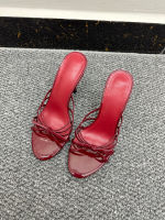 Large-sized round-toed open-toe high heels for foreign trade, versatile and stylish, with thin straps, light and breathable, and thin heels that are anti-slip fashion slippers thumbnail 3