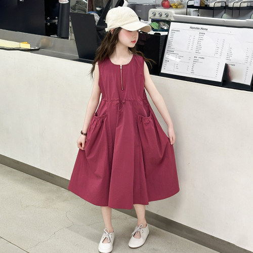 女童连衣裙夏季棉布背心公主裙子