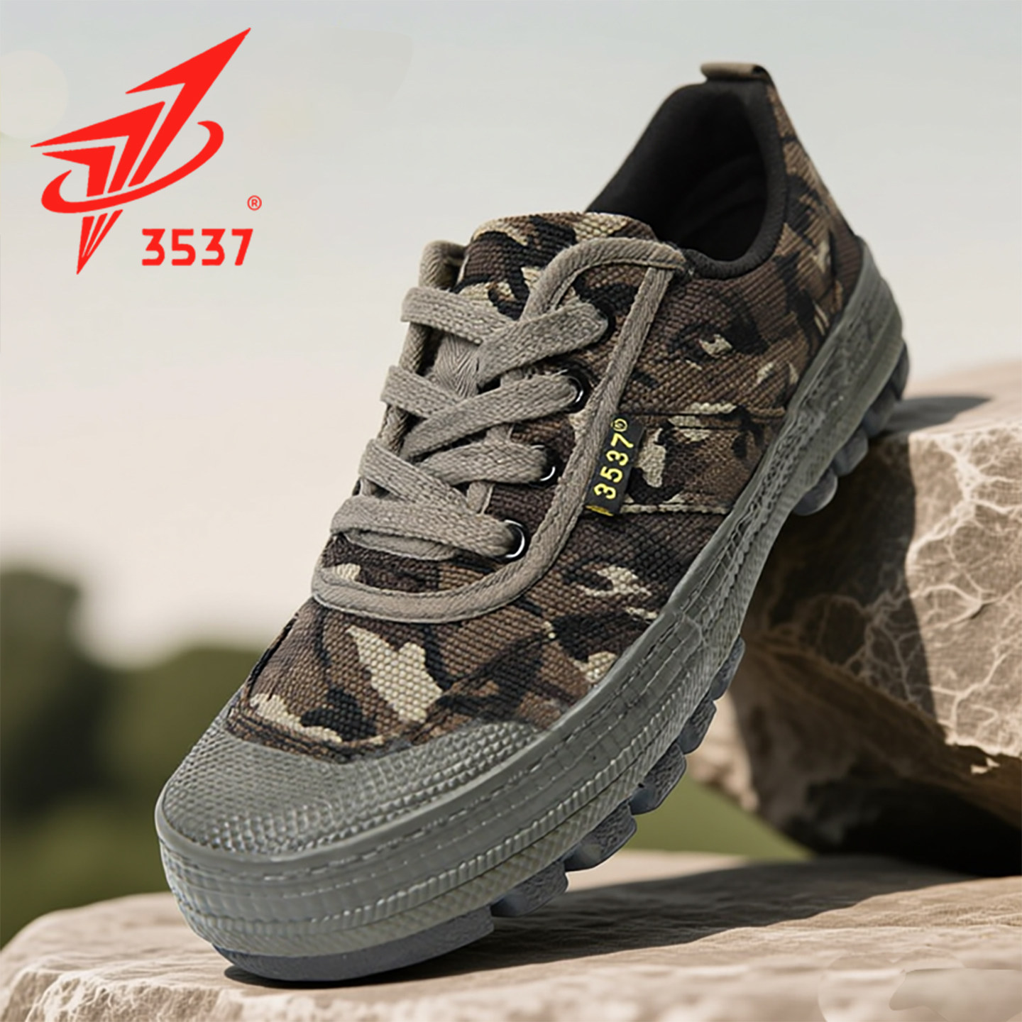 3537正品解放鞋男女迷彩鞋耐磨工地劳保鞋胶鞋户外工作登山徒步鞋