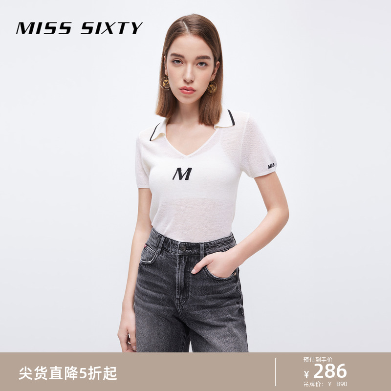 春季毛织衫Misssixty套头翻领