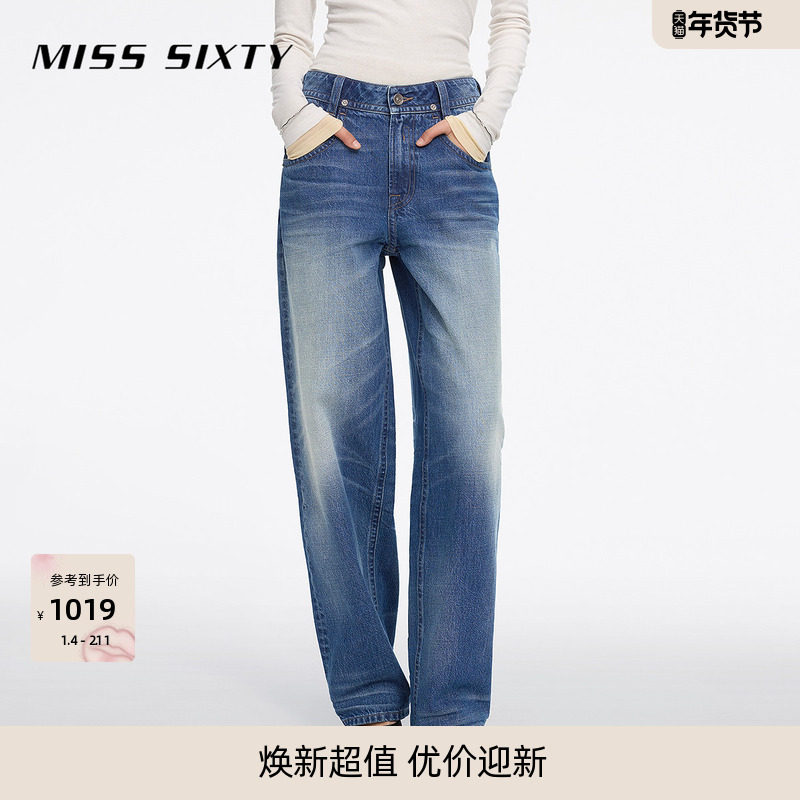 【进口牛仔面料】Miss Sixty25春秋牛仔裤萝卜裤弯刀裤休闲宽松,女装/女士精品,牛仔裤,淘宝优惠券,粉丝福利购,淘宝优惠卷