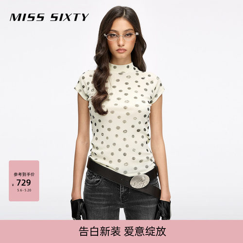 MissSixty唇印波点T恤