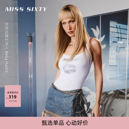 MissSixty唇印无袖T恤