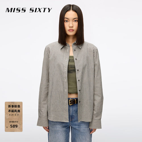 MissSixty格子长袖衬衫
