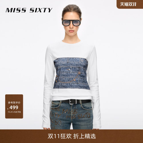 MissSixty印花长袖T恤