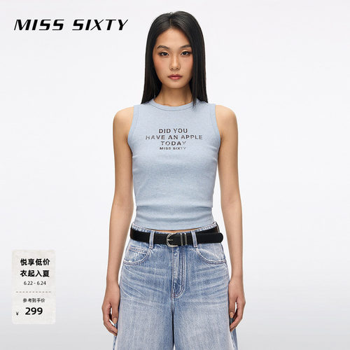 MissSixty印花无袖T恤