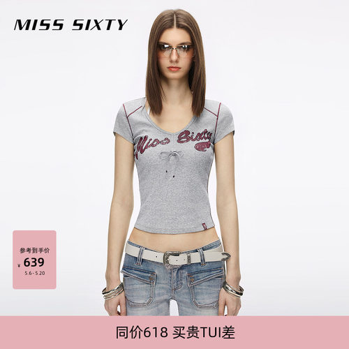 MissSixty徽标印花T恤
