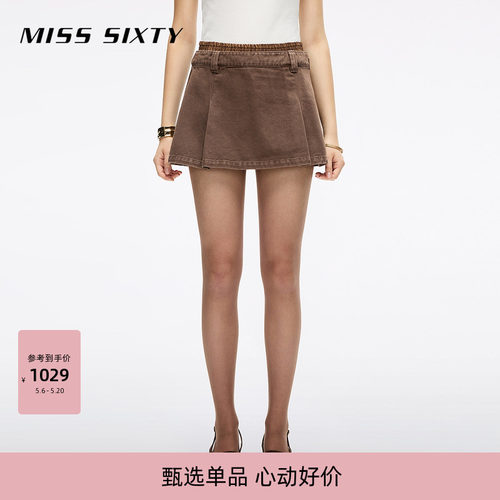 MissSixty双腰头牛仔短裙