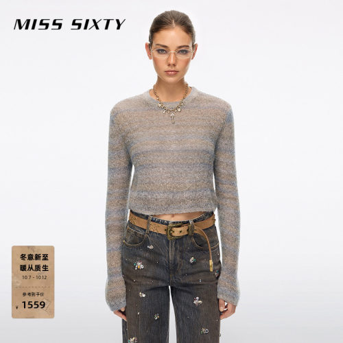MissSixty撞色条纹针织衫