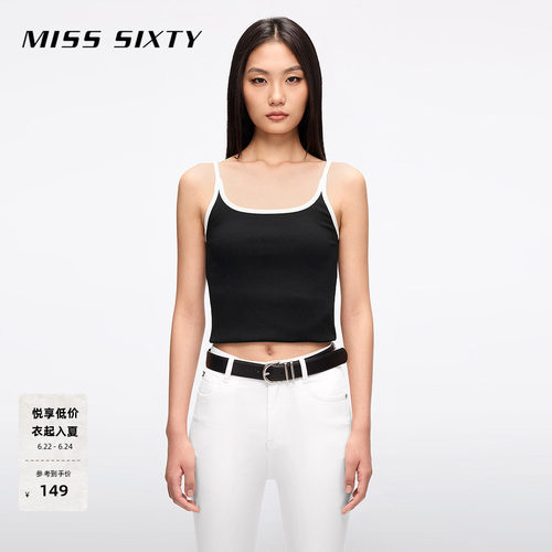 MissSixty撞色吊带背心