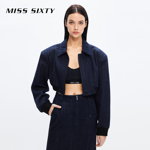 MissSixty复古短款夹克牛仔外套