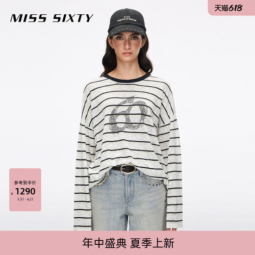 MissSixty条纹针织衫