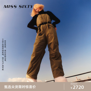 Sixty新款 Miss 女户外机能风 滑雪系列 可调节背带连体裤