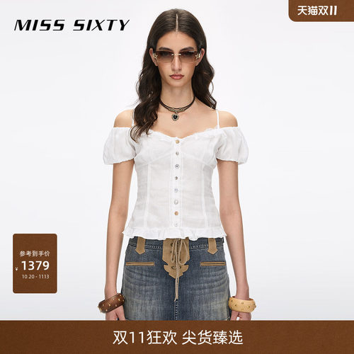 MissSixty蕾丝吊带衬衫