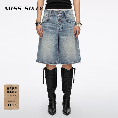 MissSixty多纽扣牛仔短裤