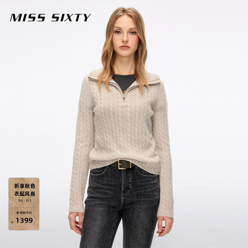 MissSixty绞花针织衫图片