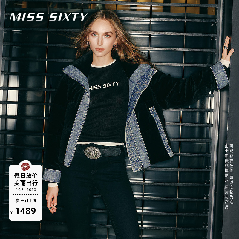 MissSixty异材质拼接羽绒服
