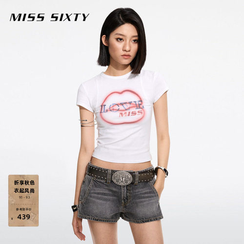 MissSixty正肩唇印T恤