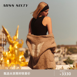 Miss Sixty天使系列针织外套女气质软糯质感重工刺绣毛衣开衫