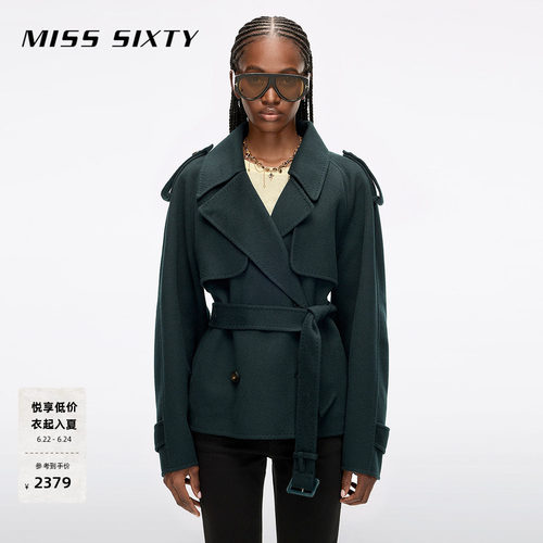 MissSixty羊毛风衣外套