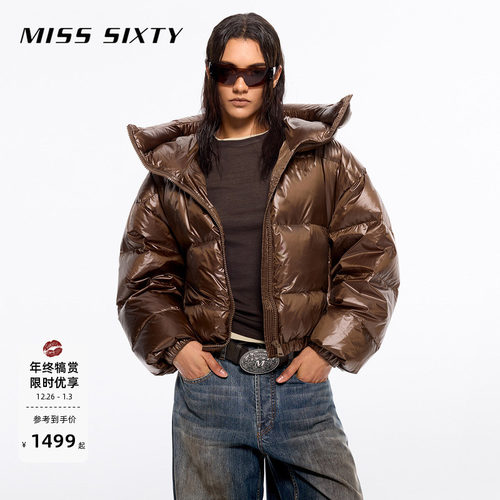 MissSixty立领连帽鹅绒羽绒服