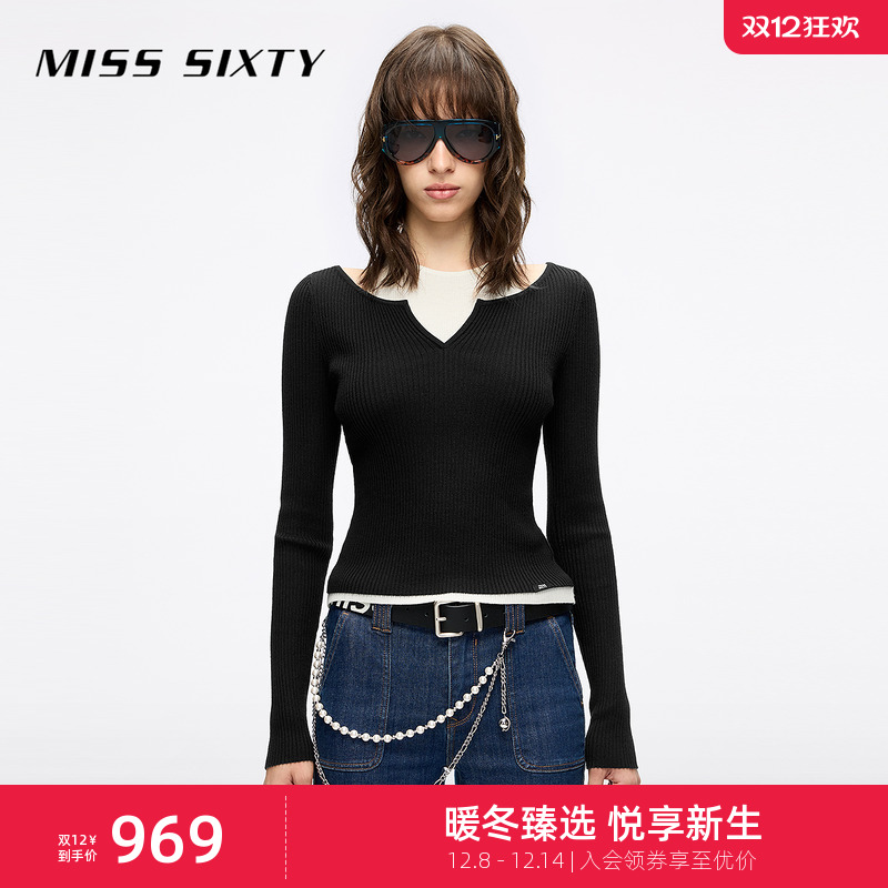 MissSixty假两件针织衫