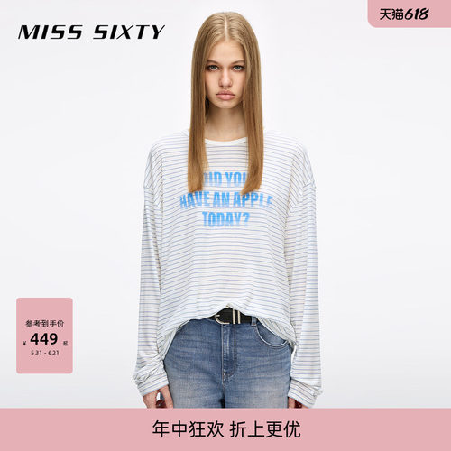 MissSixty印花长袖T恤
