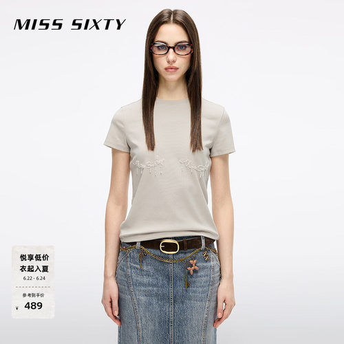 MissSixty珍珠钉珠T恤