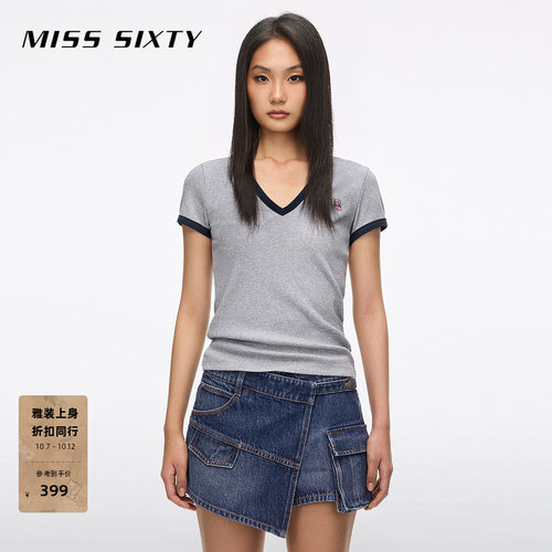 MissSixty徽标印花T恤