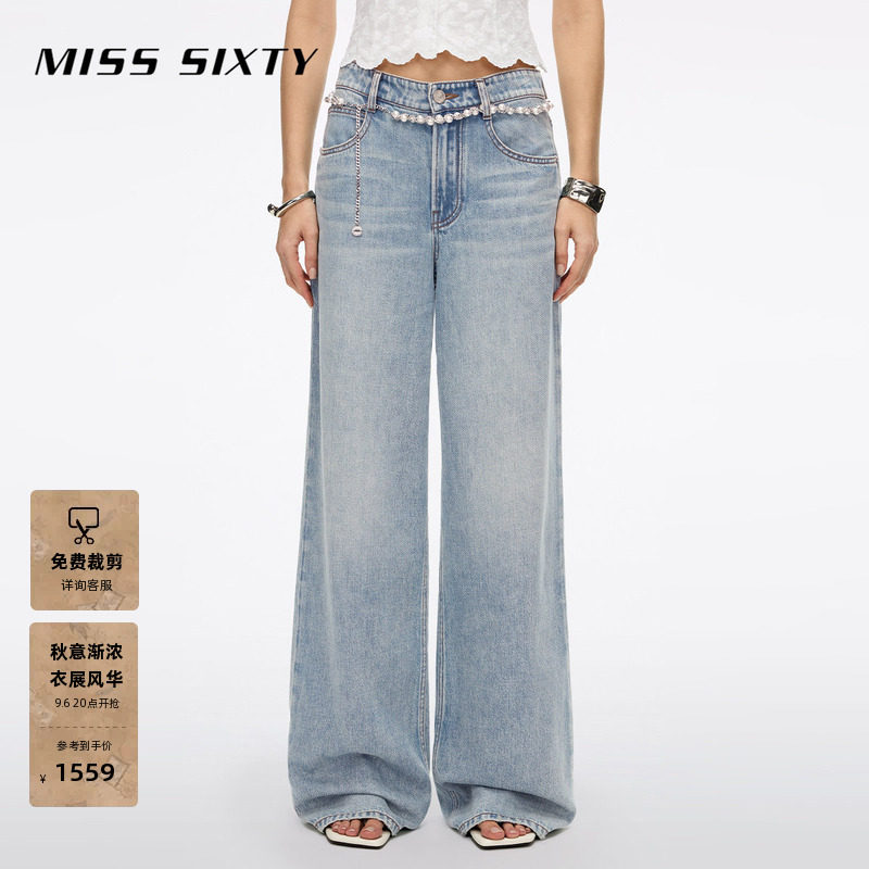 MissSixty珍珠钻饰牛仔裤图片
