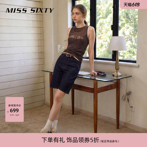 MissSixty阔腿牛仔短裤