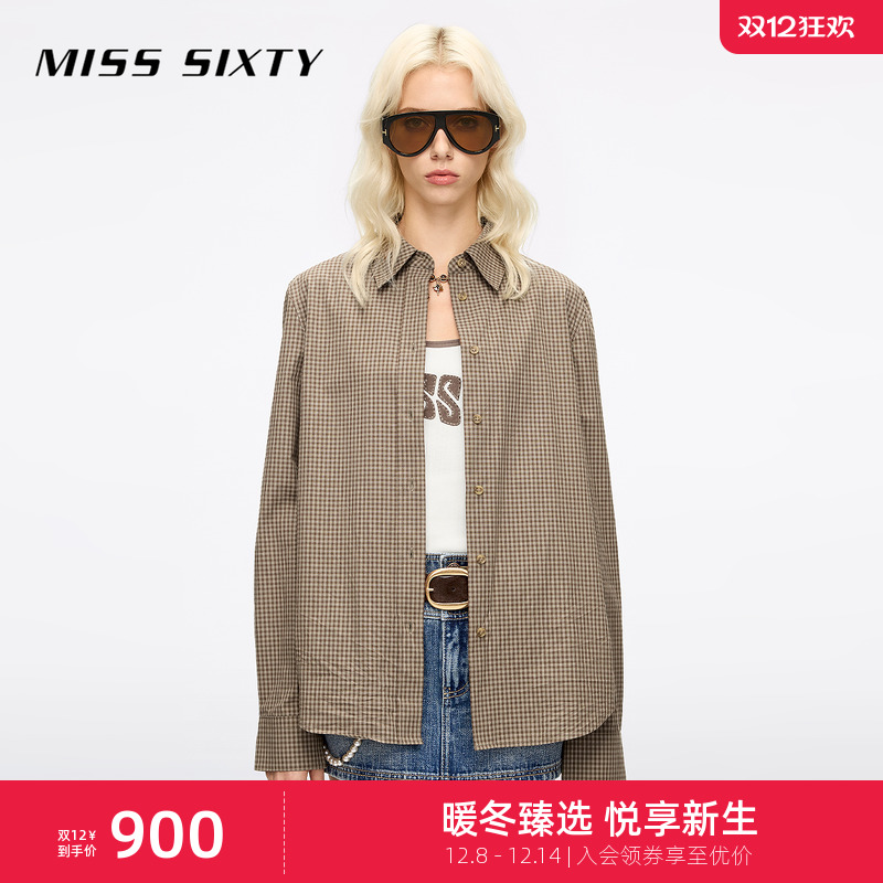MissSixty格子长袖衬衫