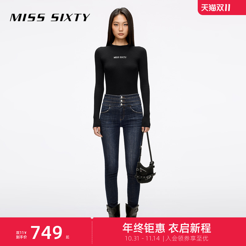 MissSixty高腰紧身牛仔裤