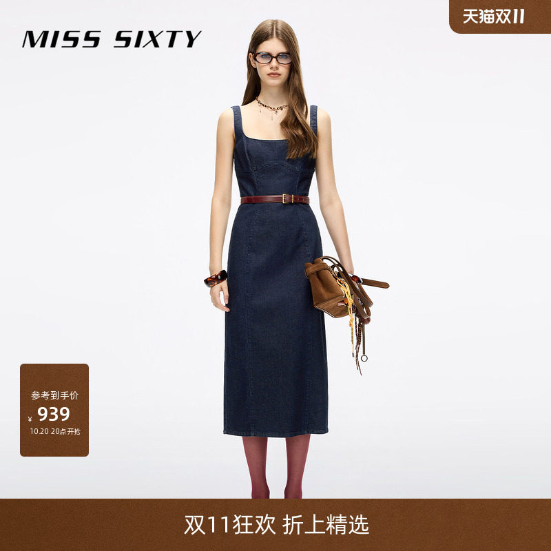 MissSixty吊带牛仔连衣裙