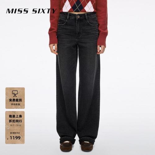 MissSixty磨破直筒牛仔裤