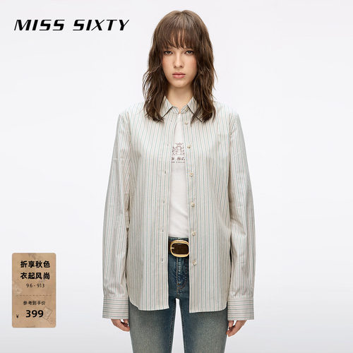 MissSixty条纹长袖衬衫