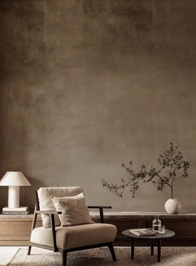 复古灰色微水泥墙纸工业风咖啡馆奶茶店拍照背景墙布民宿装修壁纸