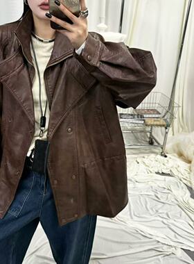 SYReperes D【拥抱秋意】2024初秋假两件复古感皮衣SY-0926-99367