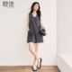 连体裤 单排扣短裤 2026夏装 女装 她池宽松款 通勤风V领无袖 新款 时尚