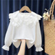 中大儿童春秋款 新款 白色纯棉衬衣上衣校园表演潮 2026春装 女童衬衫