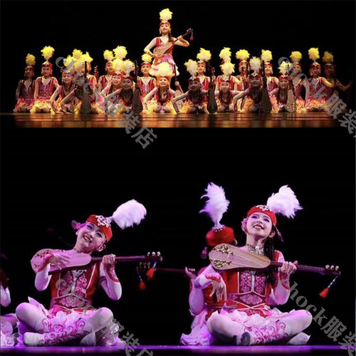 新疆民族舞蹈托云牧场的琴声服装