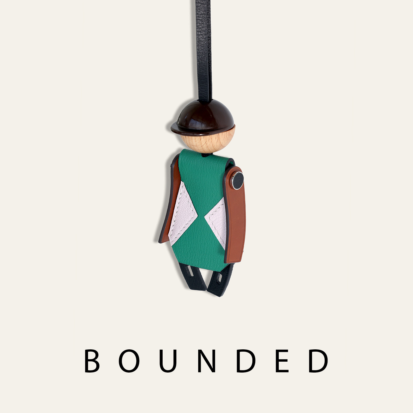Bounded有界 真皮木偶包挂件百搭皮革挂饰创意礼物