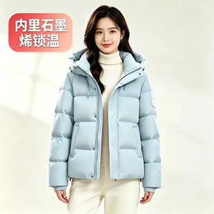 棉服女短款2026新款韩版宽松ins棉袄外套加厚保暖连帽学院风棉衣