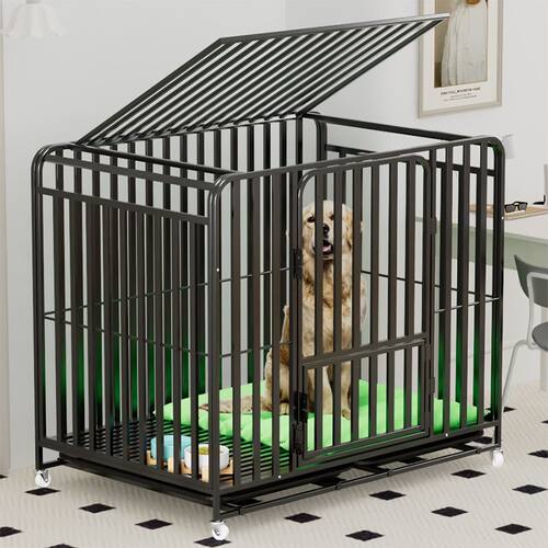 全管狗笼子大型犬中型犬狗笼金毛萨摩耶边牧拉布拉多室内狗笼大型