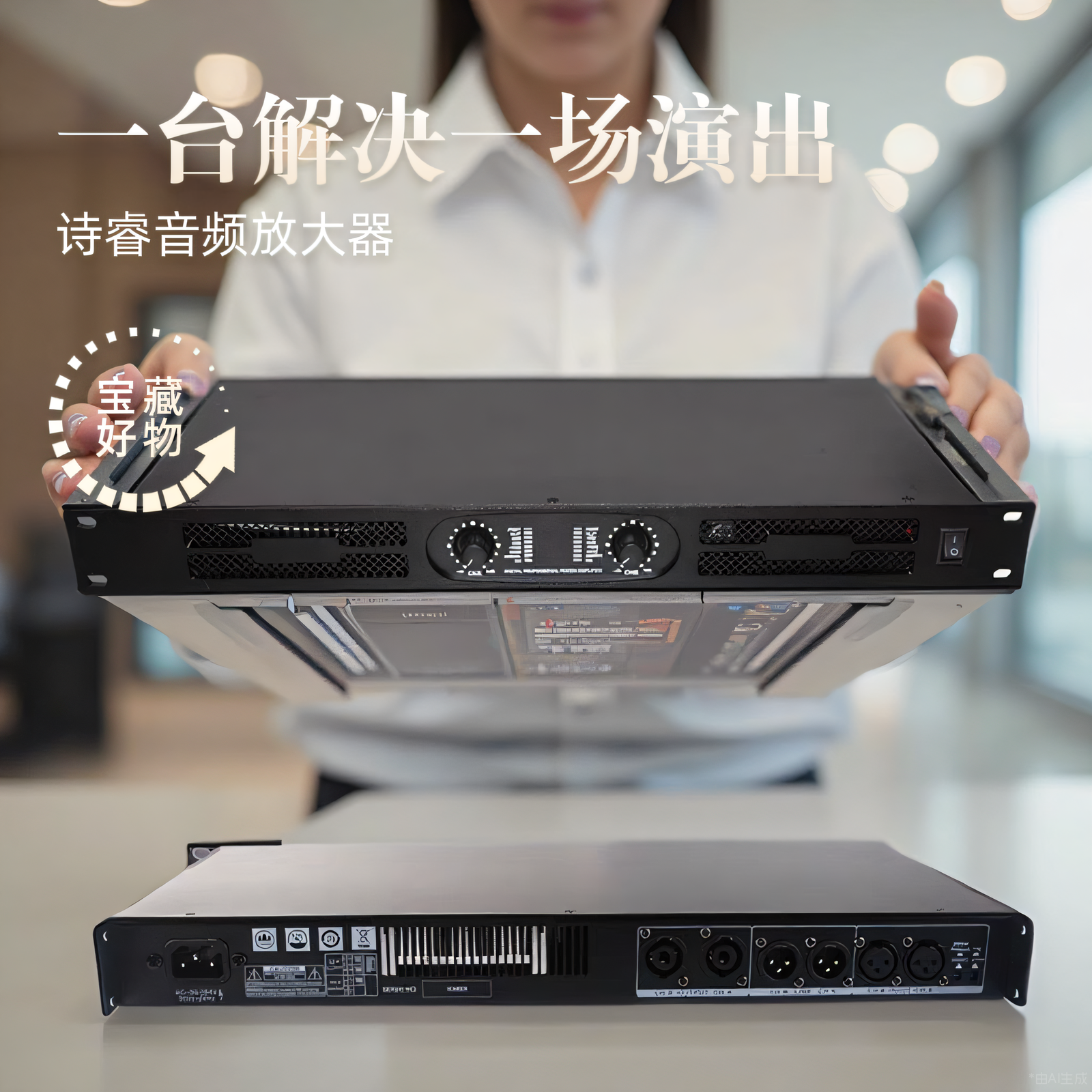 2025新款专业音频放大器舞台演出专用功放机90-220v线阵氮化镓功