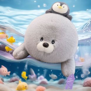可爱海狮儿童毛绒玩具批发仿真海洋玩偶一件代发送女朋友新款公仔