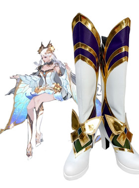 王者cos鞋荣耀貂蝉星元新版皮肤金色仲夏夜cosplay鞋子